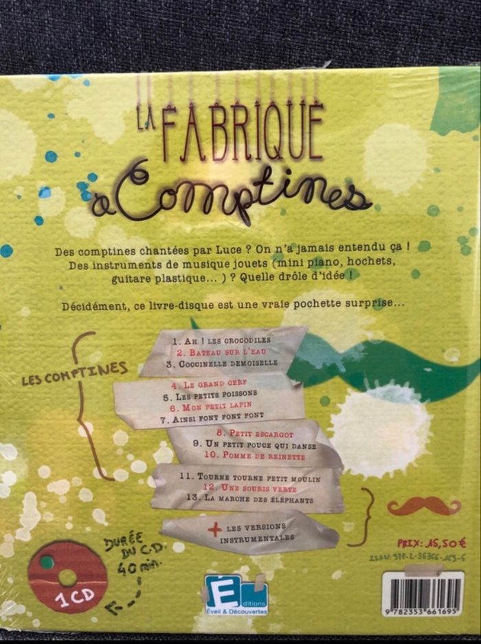 Livre-Disque La Fabrique à Comptines, chanteuse Luce - photo numéro 3