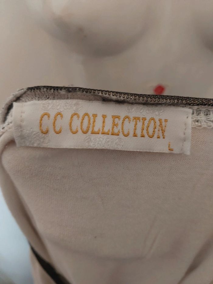 Tee-shirt blanve avec motif Love en strass taille 42 - photo numéro 3