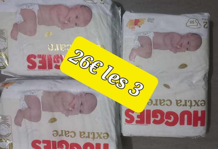 Les couches huggies taille 2