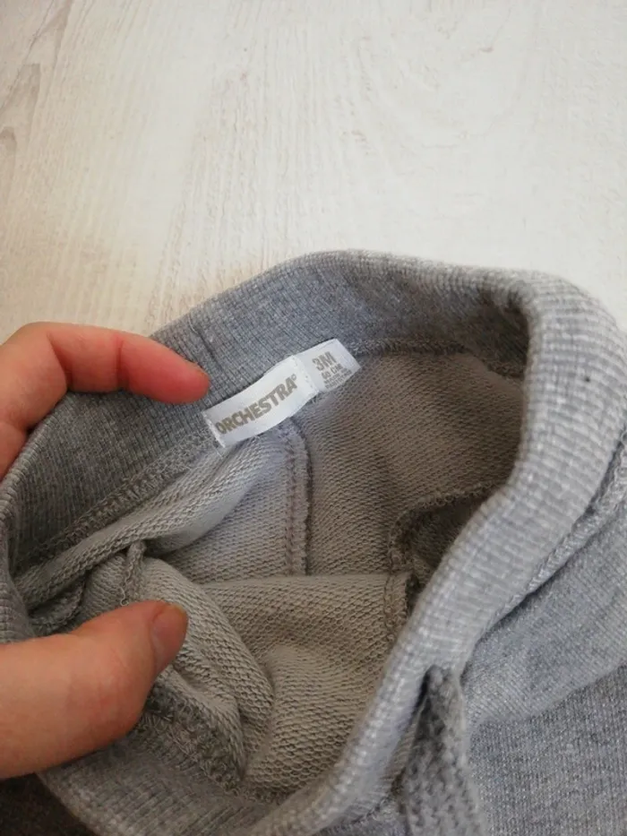Pantalon jogging gris orchestra 3 mois - photo numéro 4