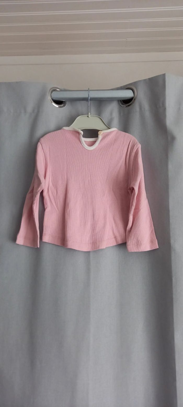 Pull décathlon 24 mois rose blanc violet noir - photo numéro 2