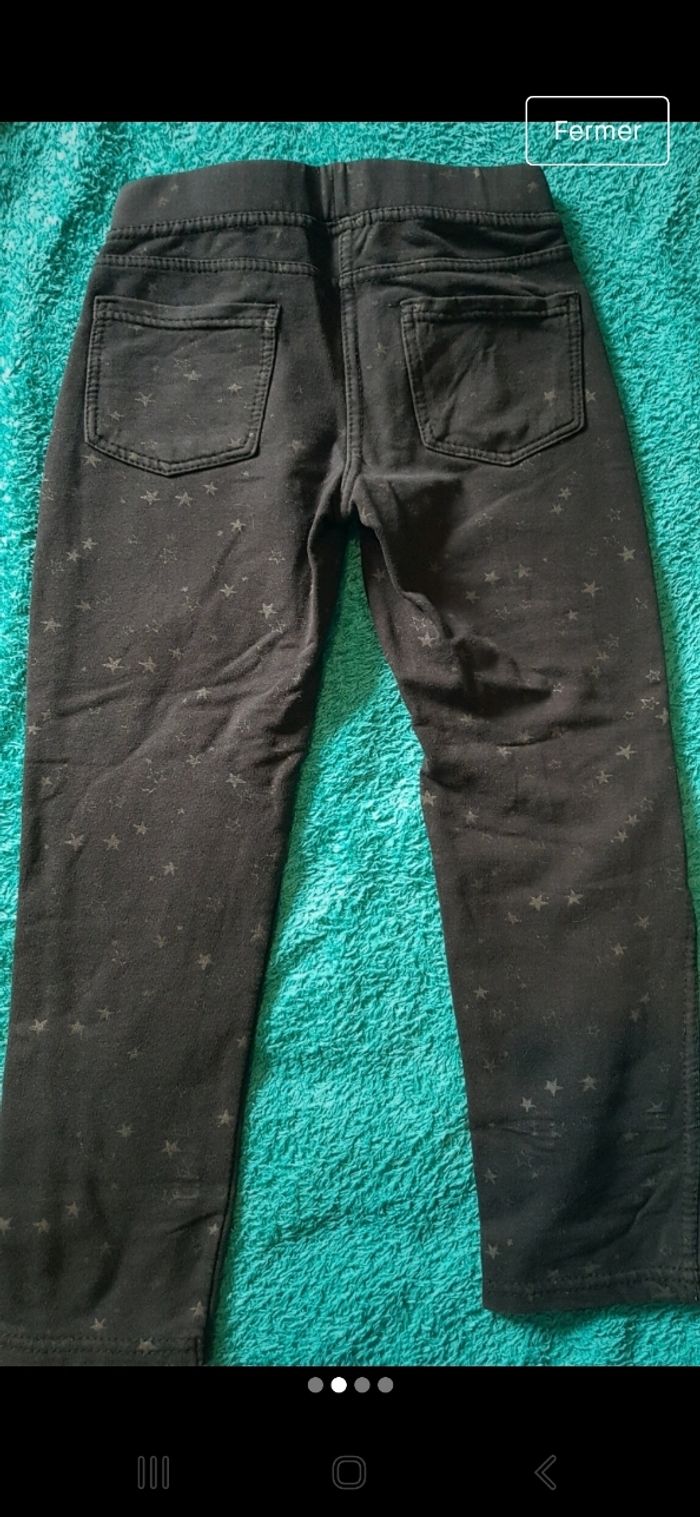 Pantalon noir motif etoiles - photo numéro 2