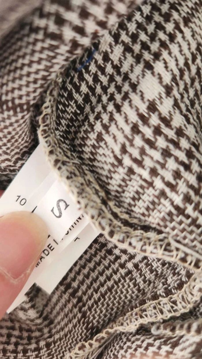 Salopette combishort à carreaux 🎀 Taille S 🎀 - photo numéro 3