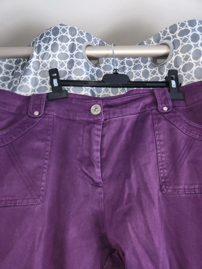 Jeans violet jacqueline riu taille 46 - photo numéro 2