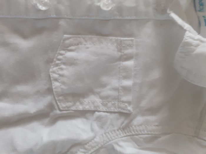 Chemise blanche gémo 6 mois - photo numéro 6