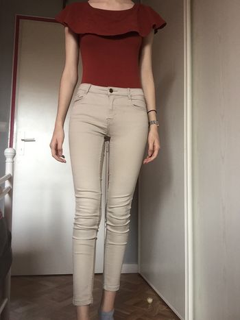 Jean beige skinny 34