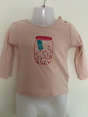 T-shirt manches longues Gémo 18 mois 🩷