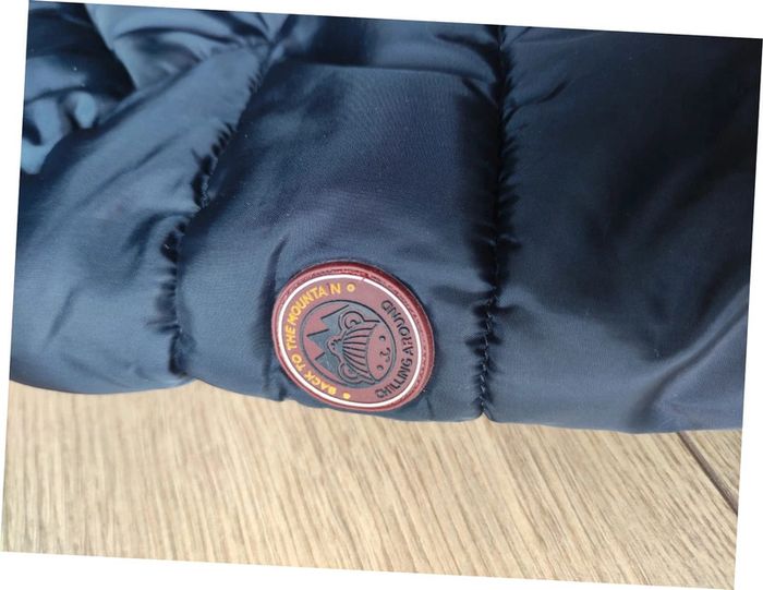 Manteau chaud hiver Kiabi 18 mois bleu marine - photo numéro 3