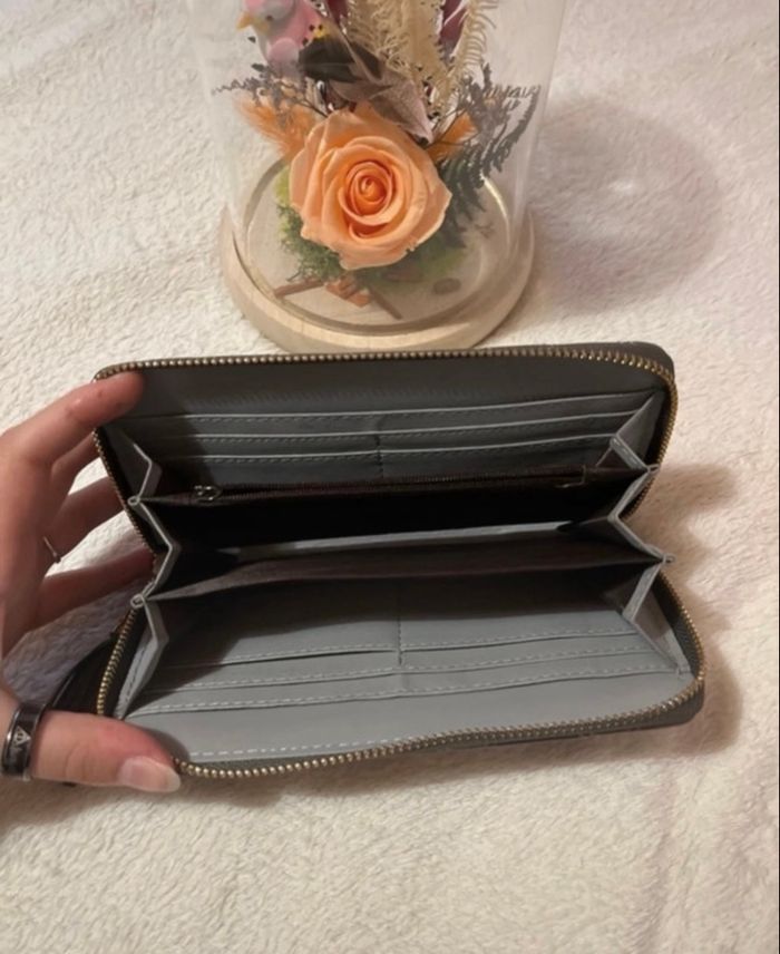 Portefeuille/porte monnaie neuf gris foncés - photo numéro 9