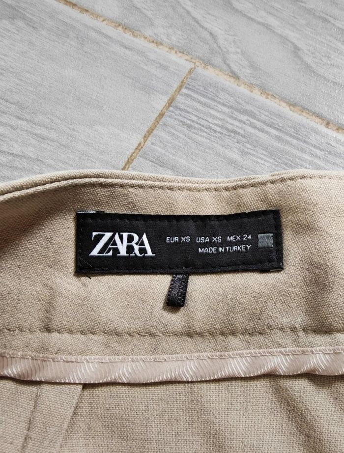 Pantalon beige chino Zara T.XS - photo numéro 4