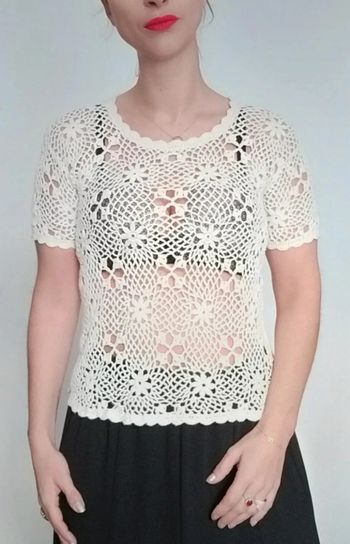 Beau haut crochet