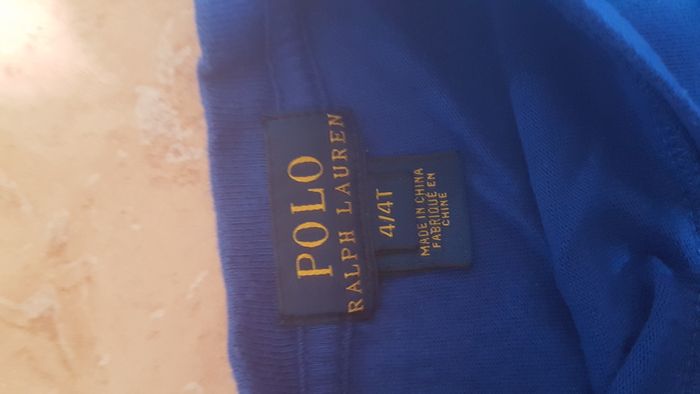 T shirt Ralph Lauren garçon bleu 4 ans - photo numéro 2