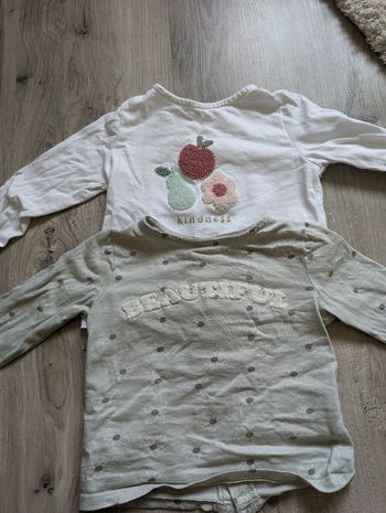 Lot 2 shirt 9 mois
