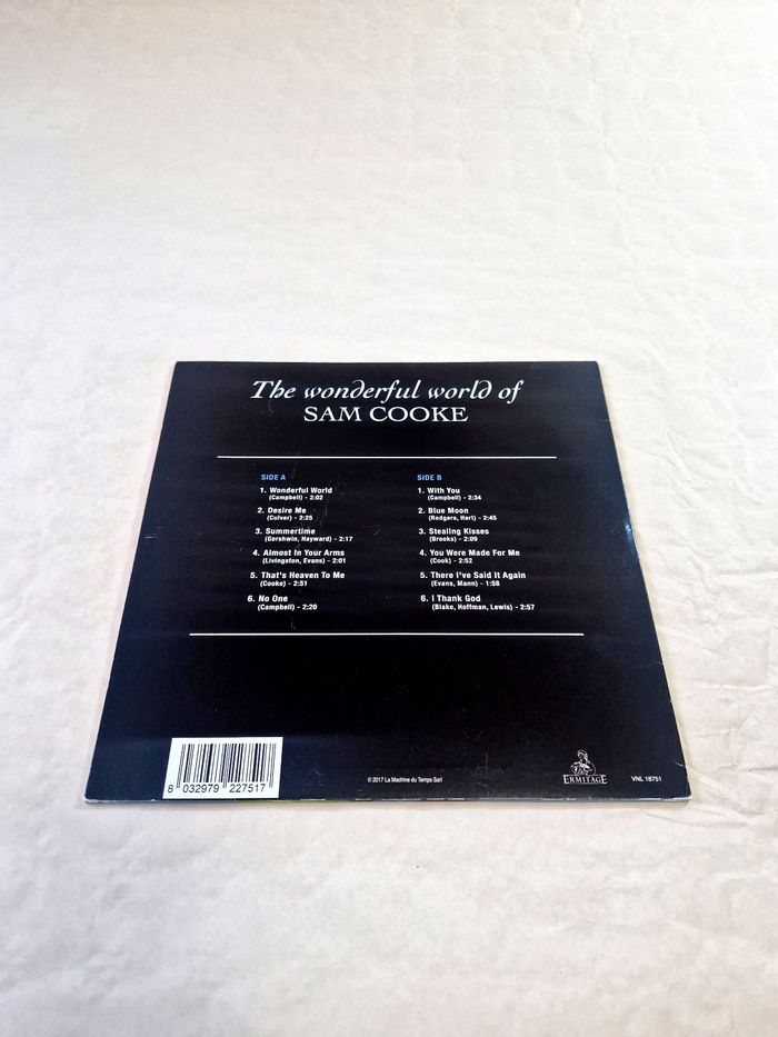 Vinyle 33t  , Sam Cooke  , the wonderful world of - photo numéro 3