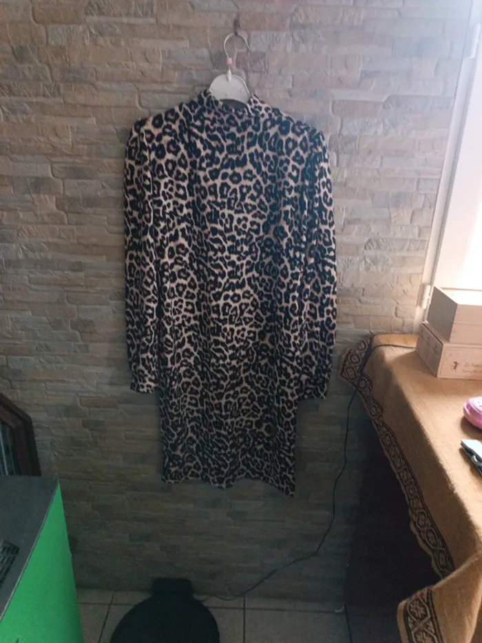 Robe léopard mi-longue M - photo numéro 2