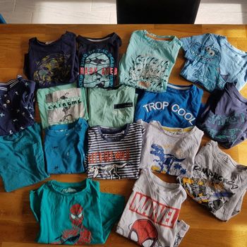 Lot tee shirt garçon