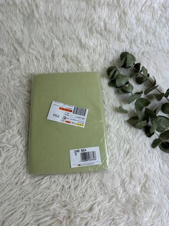 Paire de taies d’oreiller verte en flanelle Biberna taille 60x40 cm