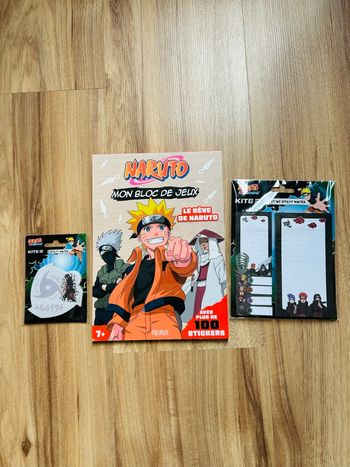 Lot de Papeterie & Jeux Naruto