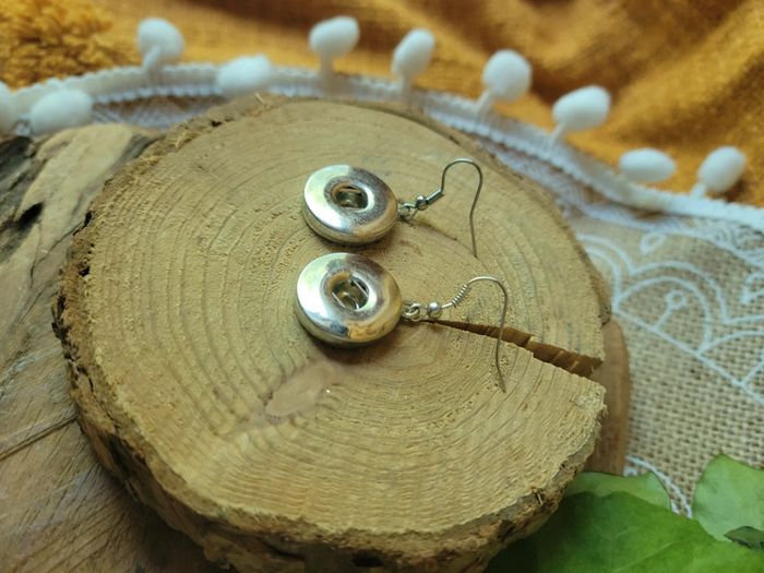 Boucles d'oreilles fantaisies pour chunk pour bouton pression - photo numéro 3