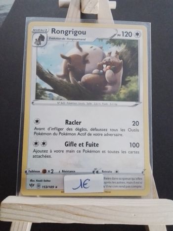 Carte Pokémon Rongrigou 153/189
