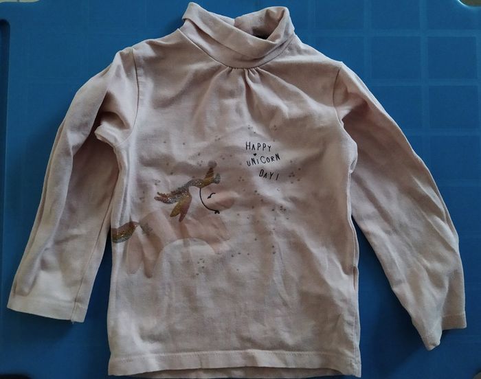 Tee shirt manches longues col roulé