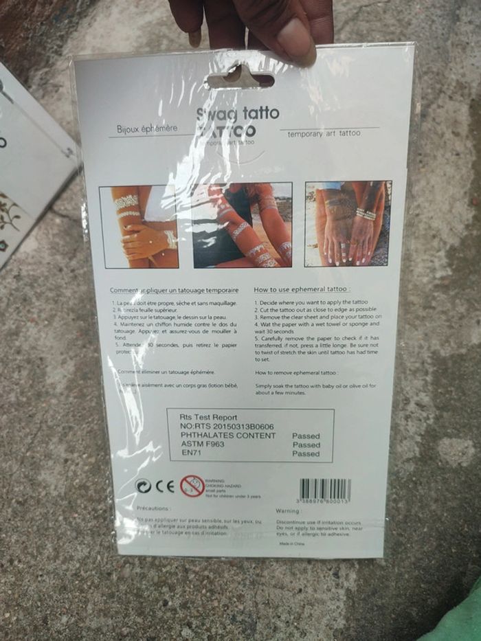 Tatouage plaquette temporaire - photo numéro 6