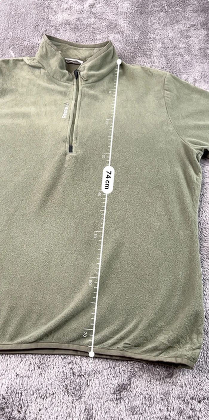 Pull polaire de sport Reebok kaki – Taille XL Homme Outdoor - photo numéro 3