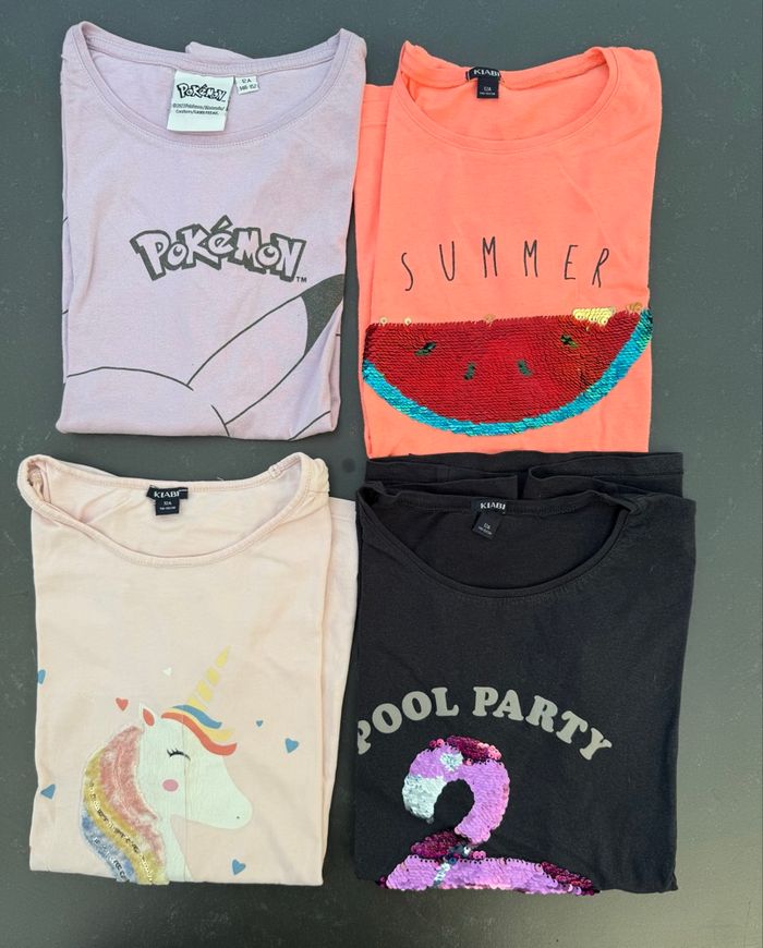 Lot 4 tee-shirts à manches courtes