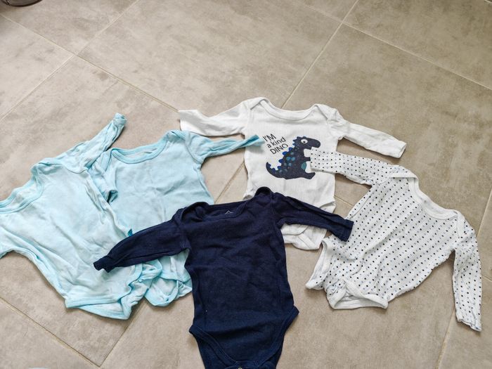 Lot de 5 bodies hiver 3 mois garçon