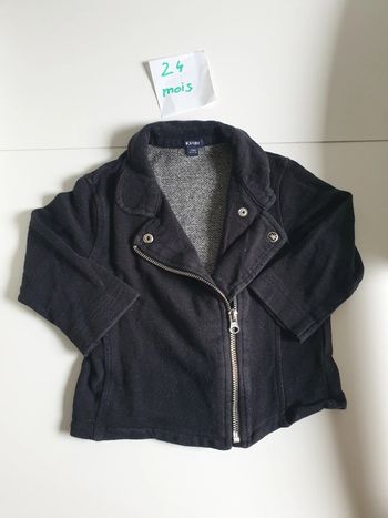 Gilet type bombers noir irisé