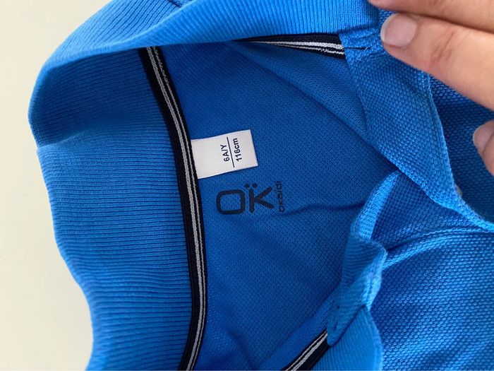 Polo bleu Okaidi 6 ans - photo numéro 2