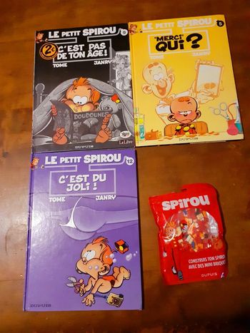 Spirou - 3 BD + 1 jeu de construction (mini briques)