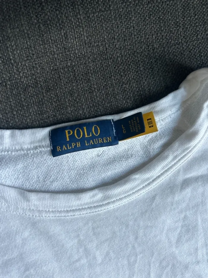 Pull col rond homme blanc, Ralph Lauren - photo numéro 2