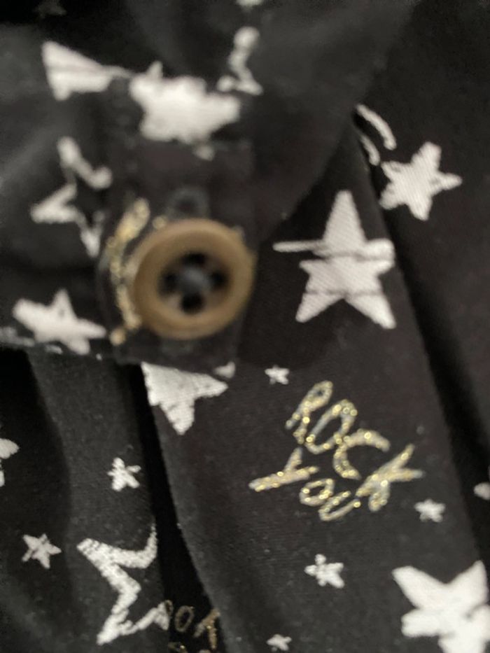 4 ans - robe doublée  noël rock chipie noir et doré neuf ! - photo numéro 6