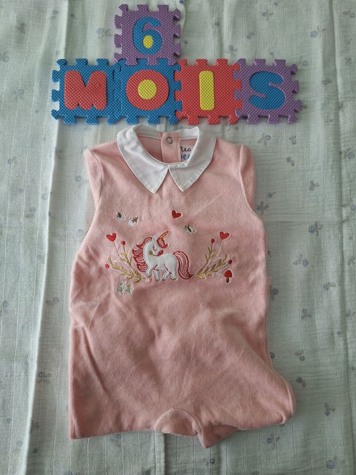 Lot de 3 grenouillères bébé fille - photo numéro 3