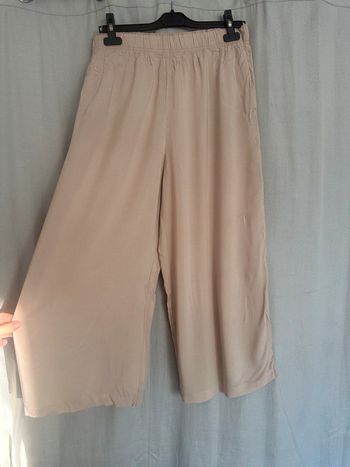 Pantalon fluide beige