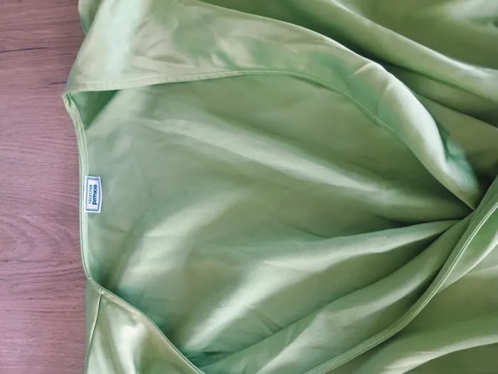 blouse satin vert T44 - photo numéro 5