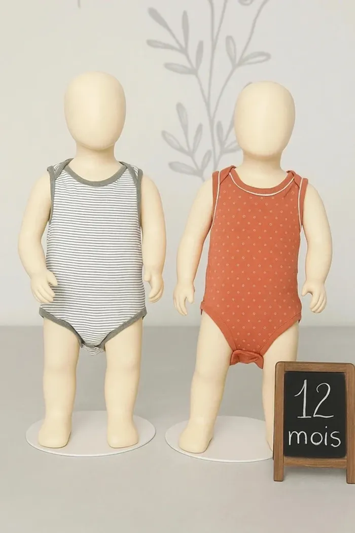 Lot 2 bodies - 74/80cm - Sweet and Soft - photo numéro 2