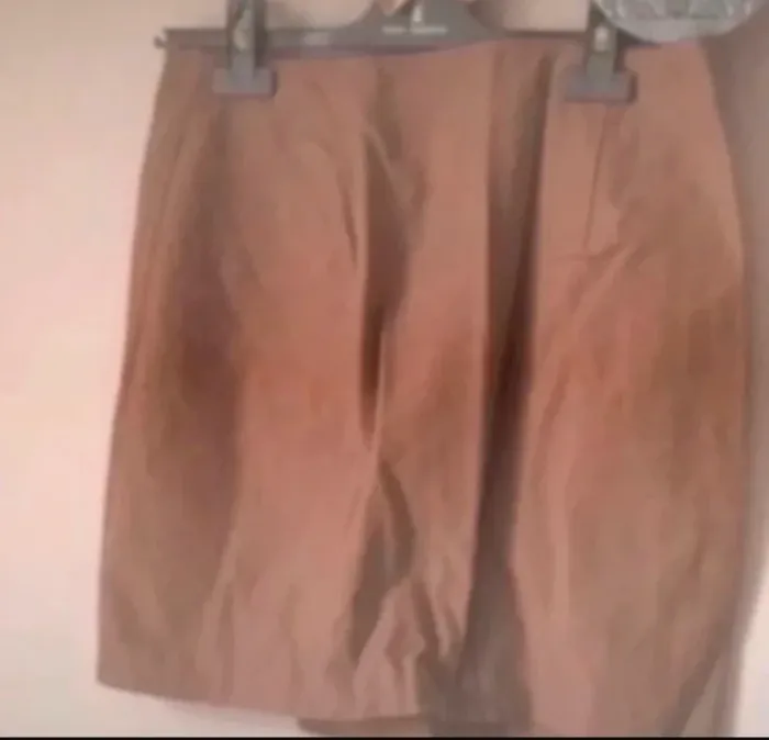 Jupe beige daim - photo numéro 4
