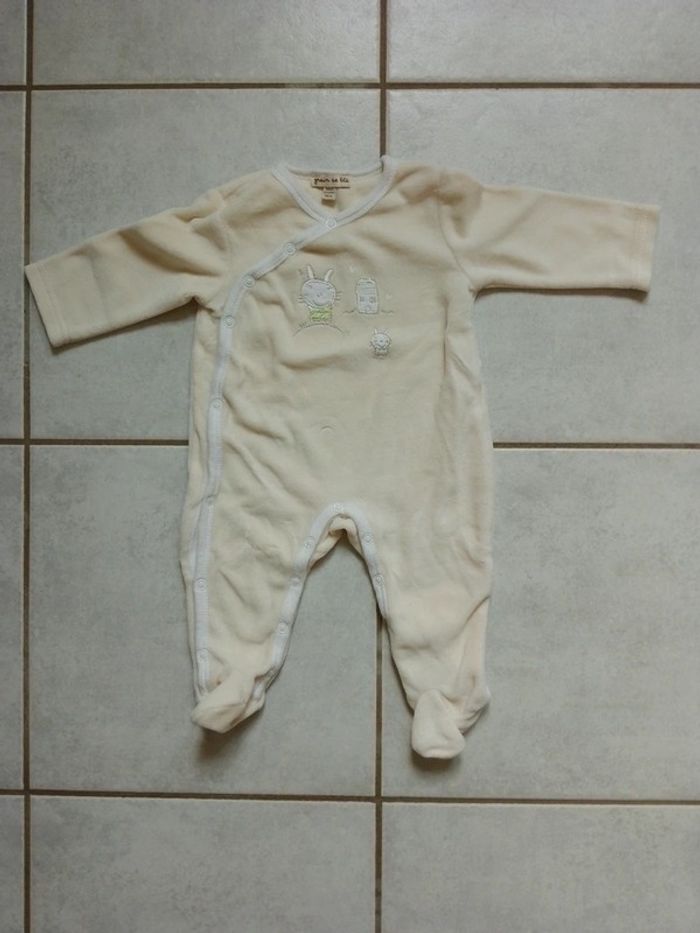 Pyjama une pièce Grain de Blé 3 mois - photo numéro 2