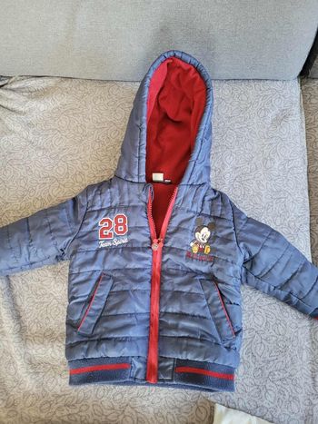 Manteau bleu enfant garçon 18 mois