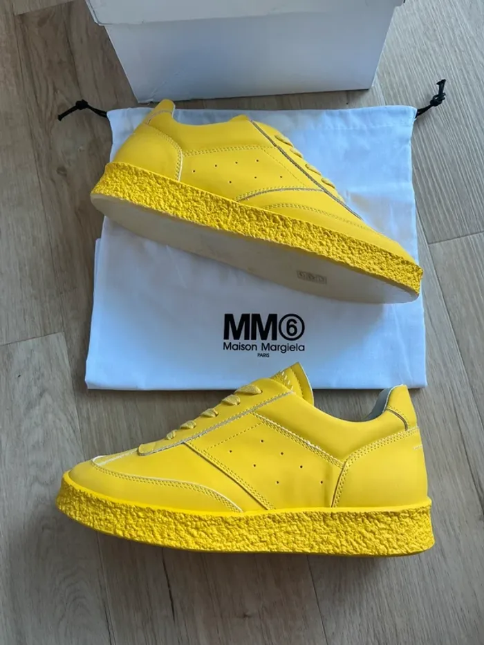 Sneakers Maison Martin Margiela MM6 Jaune Taille 36 - photo numéro 2