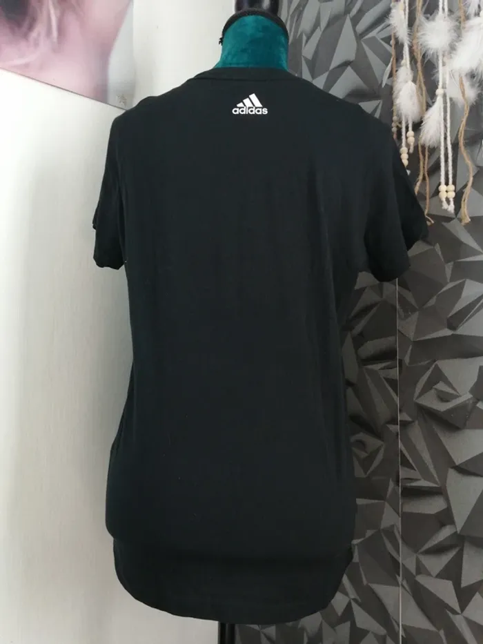 Tee-shirt noir de sport avec logo adidas / Adidas / (L) - photo numéro 2