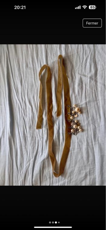 Collier ceinture perles