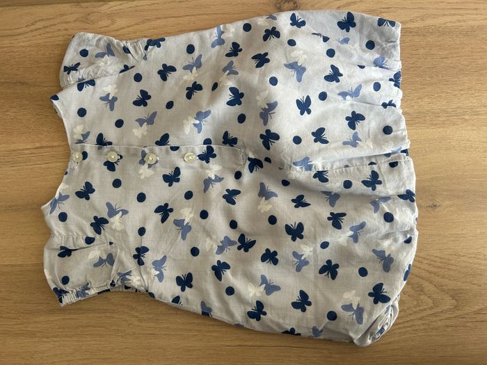 robe légère imprimé papillons taille 3 mois - photo numéro 3