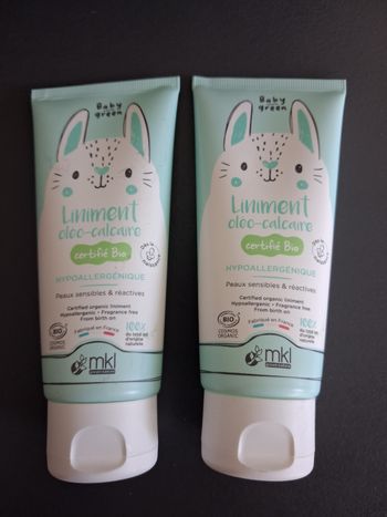 Lot de 2 liniments baby green mlk
