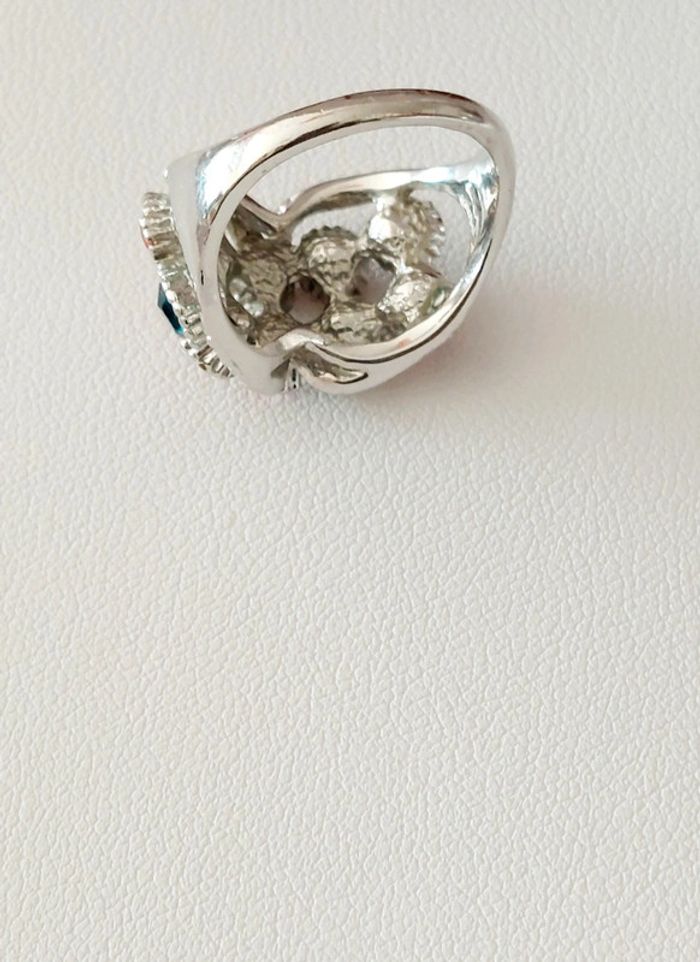 Bague fantaisie 57 argenté - photo numéro 3