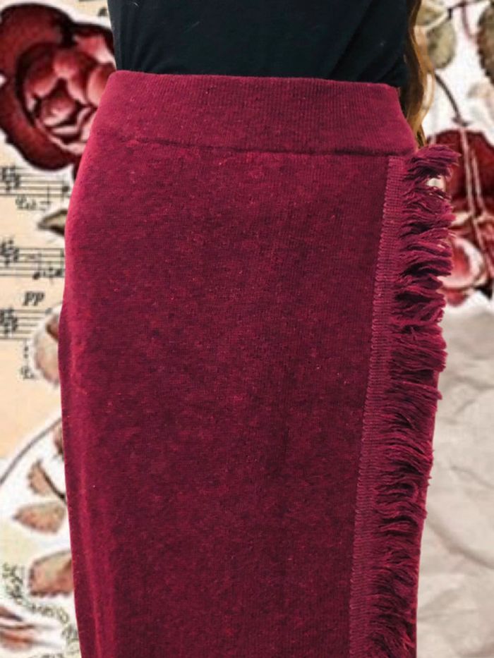 🌹🧶Magnifique jupe longue de qualité vintage pure laine vierge Benetton long wool skirt🧶🌹 - photo numéro 5