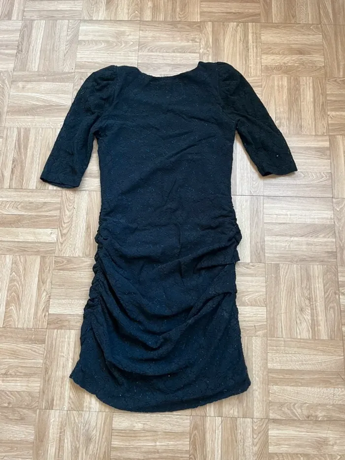 Robe noire en dentelle Sandro - photo numéro 7