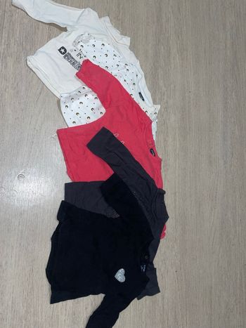 5 tee shirt manches longues bébé fille 3mois 
